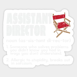 Assistant Director Definition Gift Sticker